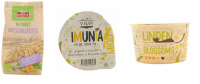 Lambertz Bio Cookies (Germany) with Meadow Herbs include spearmint, lemon balm and calendula, whereas Vilvi Imunia (Poland) yoghurt contains honey and linden blossoms extract © Mintel
