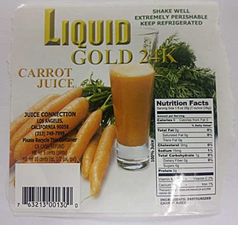 Carrot juice recalled in California over botulism fears