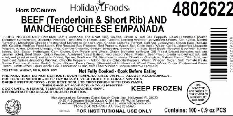 A label of one of the recalled products