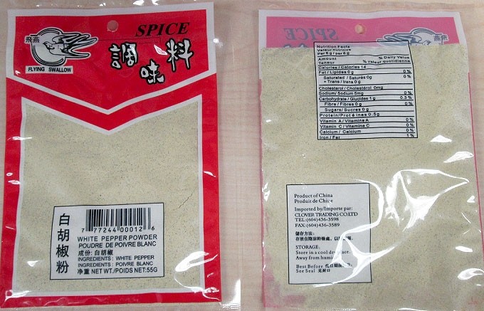 Salmonella concerns in pepper powder