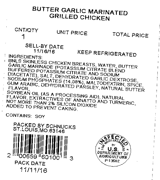 Undercooked chicken