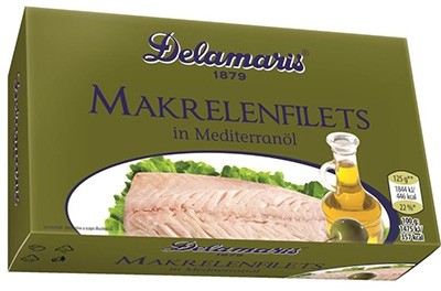 Delamaris Makrelenfilets in Mediterranöl 125g