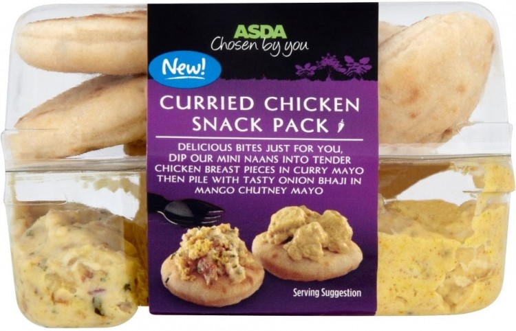 Asda recalls Curried Chicken Snack due to listeria