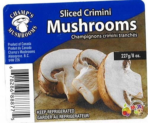 Champ's Sliced Crimini Mushrooms