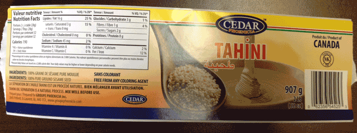 Tahini recalled after Salmonella findings