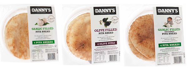 Danny's brand Garlic filled Pita Bread