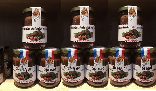 Palm oil-free chocolate spread
