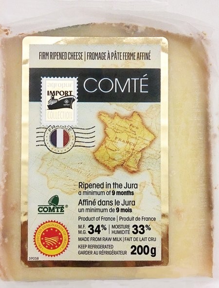 Agropur Import Collection brand firm ripened Comté cheese