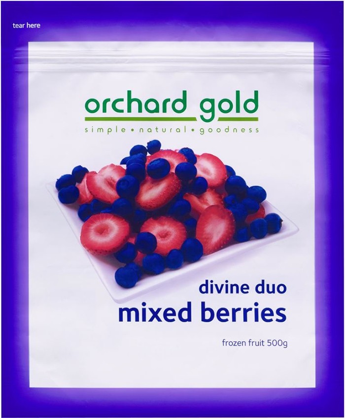 Orchard Gold brand Divine Duo Mixed Berries