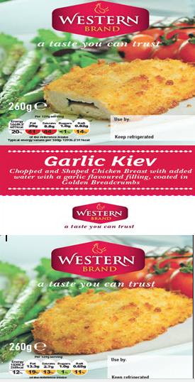 Western Brand Garlic Kiev and Creamy Garlic Kiev