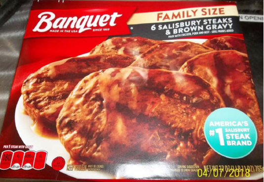 Recall of Salisbury steak and brown gravy products 