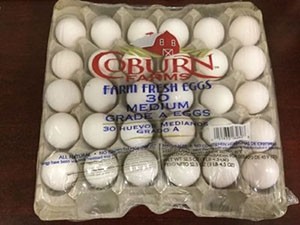 Recalled Coburn Farms eggs