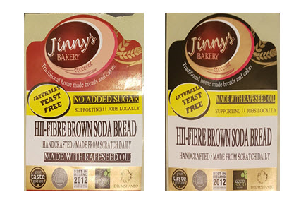 Jinny’s Bakery Hi Fibre Brown Soda Bread
