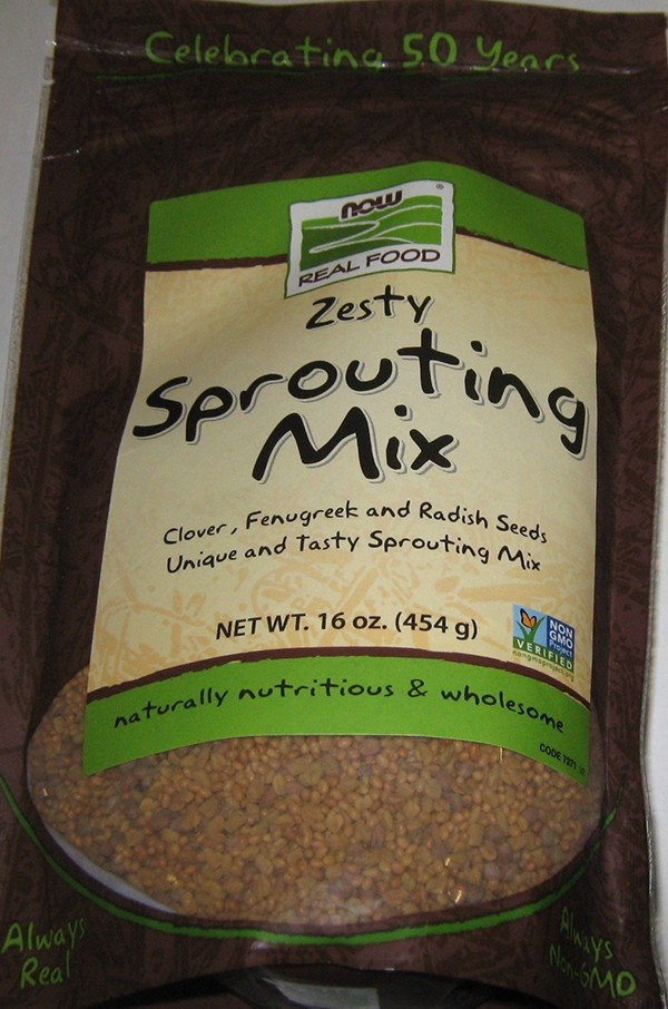 Now Real Food Zesty Sprouting Mix