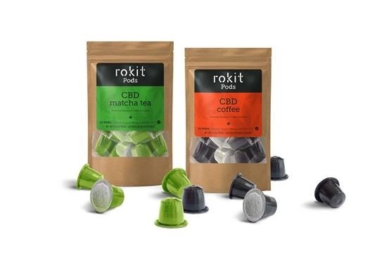 Rokit CBD coffee and matcha tea pods
