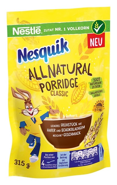 Nesquik continues nutritious evolution with new porridge