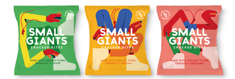 Small Giants unveils savoury crackers made with cricket flour   
