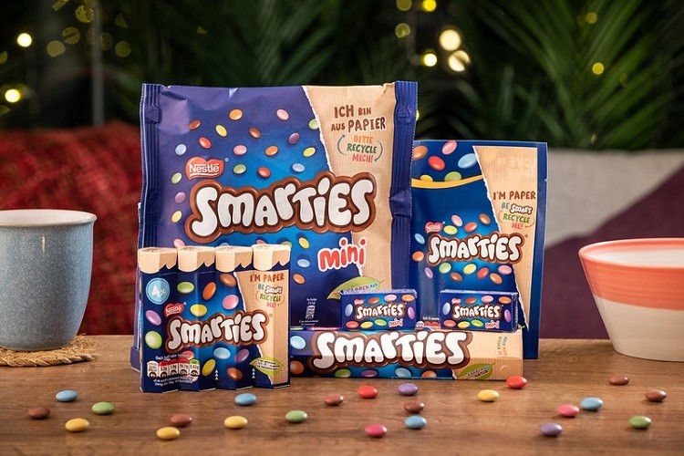 New recyclable packaging for Nestlé Smarties