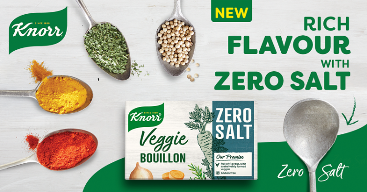 Zero salt Knorr stock cubes