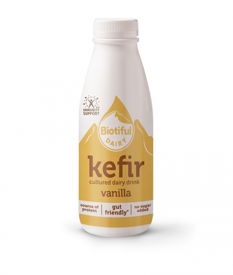 Biotiful bolsters kefir drink range with vanilla variant