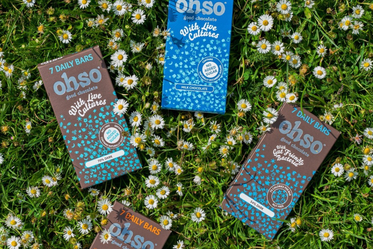 Ohso chocolate with live cultures for good gut health