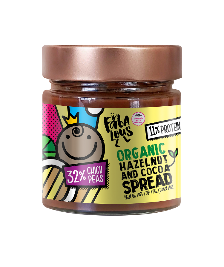 Hazelnut and cocoa spread made with…chickpeas!