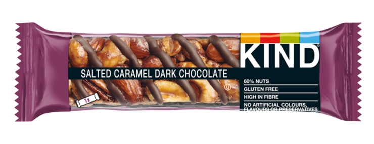 Salted caramel dark chocolate bar