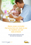 Bakery study: consumers ready for healthier products