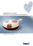 Stabilization of ice creams produced with a reduced level of saturated fat