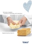 Puff pastry margarine  - Focusing on functionality and fat reductions