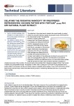 Delaying The Oxidative Rancidity Of Precooked Refrigerated Chicken Patties With FORTIUM R10 Dry Natural Plant Extract