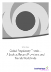 Global Regulatory Trends & Recent Provisions