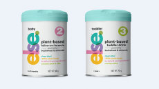 Else Nutrition's stage 2 plant-based follow-on formula (left) and stage 3 toddler drink. © Else Nutrition