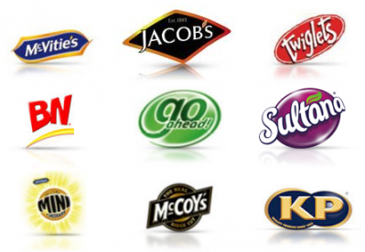United Biscuits brands, including McVities biscuits and McCoys crisps. Photo credit: UB
