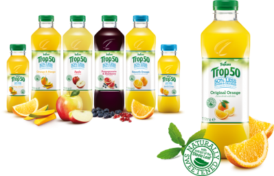 Consumers voted Tropicana Trop50 most innovative product in the drinks category