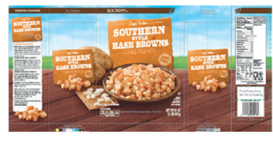 Recalled McCain Foods hash browns