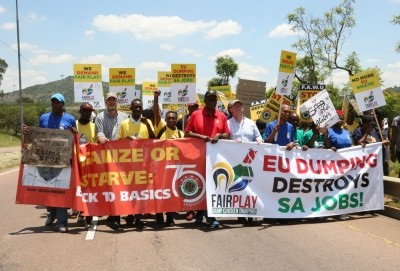 More than 700 people marched to protest EU poultry import dumping