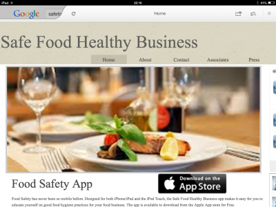 Safe Food Healthy Business app