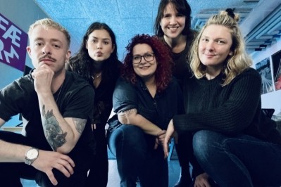 The FÆRM team, from left: Mikkel Dupont, COO and co-founder; Andrea Donau, CEO and co-founder; Astrid Bonke, head of product development; Martina Weibull, head of research, and Sanne Tavares, lab assistant / Image via FÆRM