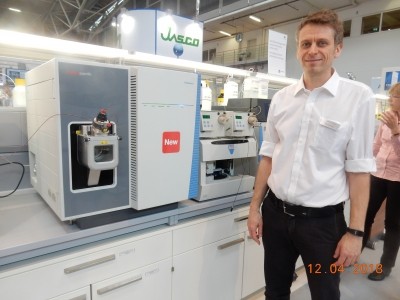 Laszlo Hollosi at the Analytica Live Lab on Food Analysis