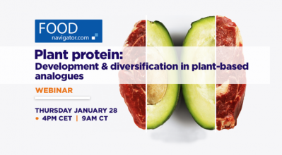 Register today for FoodNavigator's FREE webinar profiling the latest plant-based innovation