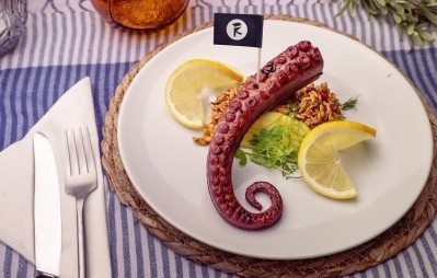 Revo Foods claims to be the first to market with its mycoprotein-based octopus alternative. Image credit: Revo Foods