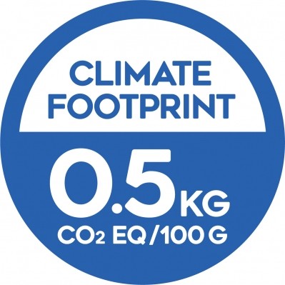 A carbon label appearing on Flora Plant in the UK