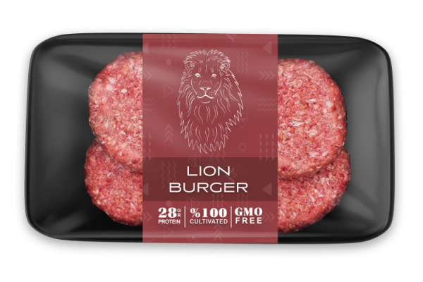 Lion burger by Primeval Foods