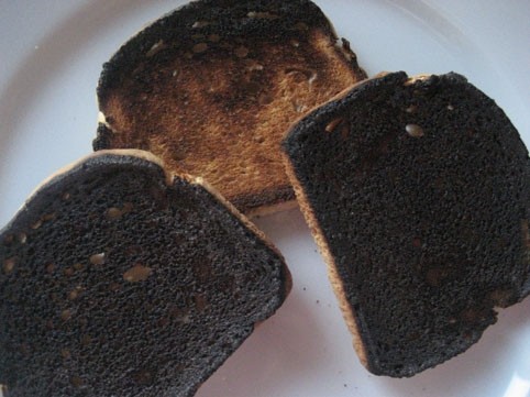 Acrylamide forms in starchy foods as a result of high temperature processing