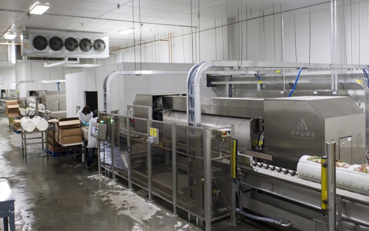 As an HPP contract service provider, Universal Pasteurization Co. in Lincoln, Nebraska, has installed five Avure 350L systems to handle its growing volume. (Photo © Matt Ryerson, courtesy of Avure Technologies)