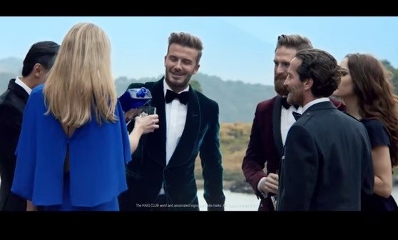 Footballing icon David Beckham features in the Haig Club advert