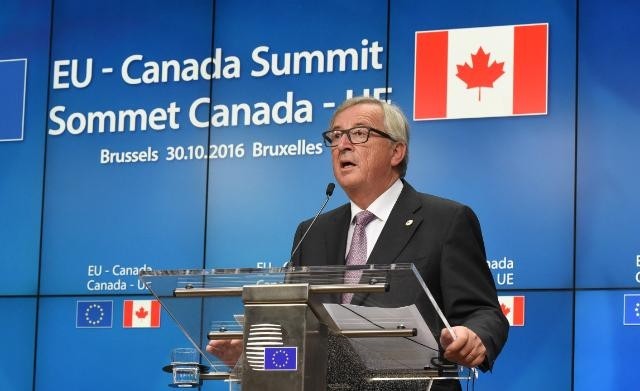 Jean-Claude Juncker said CETA will bring 'new jobs and better jobs' for the EU and Canada