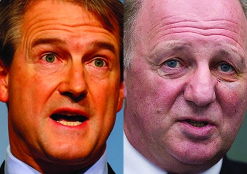 Owen Paterson (left) and James Paice: opposite sides in Brexit debate