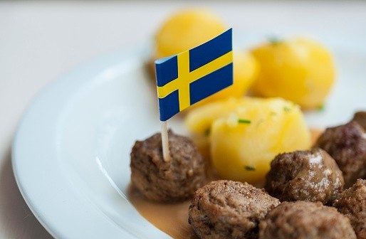 Swedish meatballs is a classic national dish, typically made with minced beef and pork